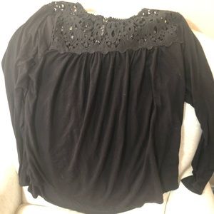 🌻BLACK LONG SLEEVE BLOUSE